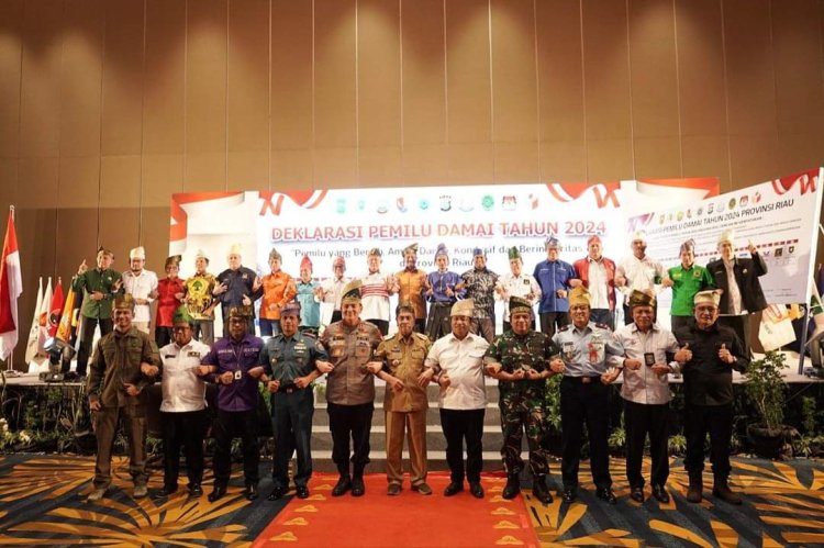 Riau Deklarasi Pemilu Damai 2024, Jalankan Empat Poin