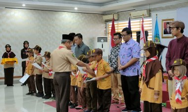 Kakwarda Riau Apresiasi Pelantikan Pramuka Siaga dan Penggalang di Gudep Unri