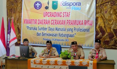 Kwarda Gerakan Pramuka Riau Selenggarakan Up Grading Staf