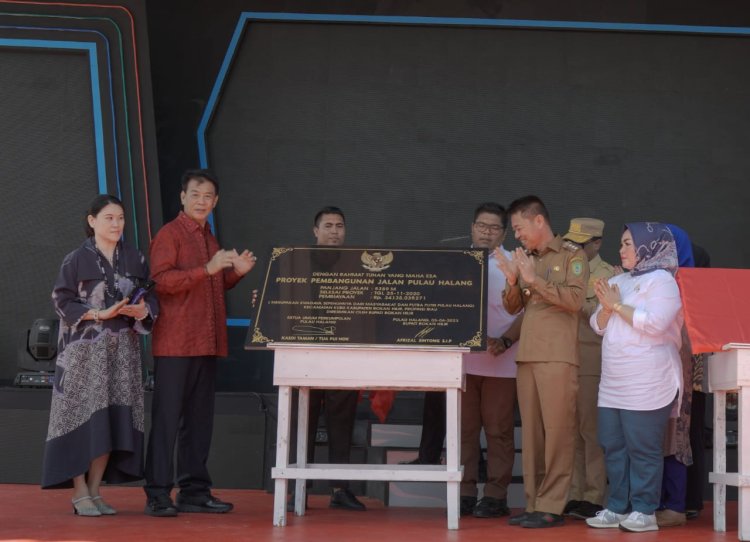 Jalan di Pulau Halang Resmi Dioperasionalkan, Bupati Apresiasi Sumbangsih Masyarakat