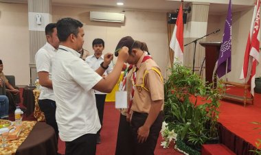 Kadispora Riau Tutup Pelatihan Satgas Pramuka Peduli