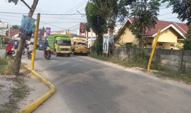 Perbaiki Portal Jalan, Dishub Pekanbaru Tempatkan Personel untuk Larang Truk Tonase Besar Masuk ke Dalam Kota
