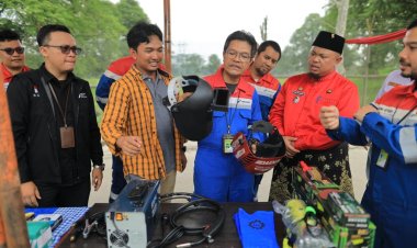 Tingkatkan Kapasitas Keterampilan Masyarakat, Pertagas Gelar Pelatihan Welder di Mandau
