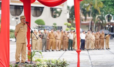 Gubri Syamsuar Mohon Maaf dan Minta Doa, Ini Arahannya kepada Kepala OPD Saat Apel Pagi Tadi