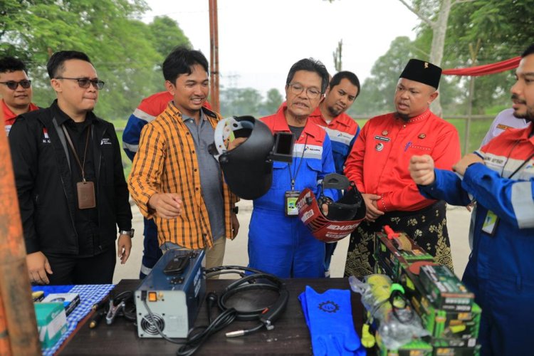 Tingkatkan Kapasitas Keterampilan Masyarakat, Pertagas Gelar Pelatihan Welder di Mandau