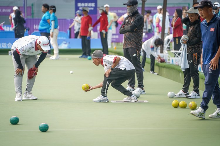 Kacung Setiawan Raih Emas Lawn-Bowls Men's Single B2 di Asian Para Games 2022 Hangzhou