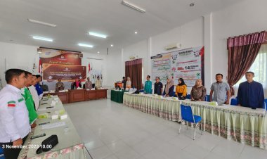 KPU Kampar Tetapkan 556 DCT Caleg, Besok Diumumkan