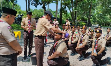 Ketua Kwarda Riau Kukuhkan Peserta Brigade Penolong V