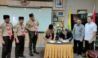 Cetak Sejarah, Kwarda Riau Tandatangani Kerjasama dengan Unilak