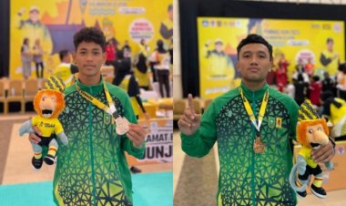 Bima Pratama dan Bambang Legito Mahasiswa Unilak Harumkan Nama Riau di Pomnas XVIII Kalsel