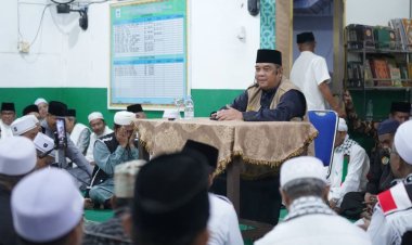 Plt Gubernur Riau Edy Natar Nasution GSSB di Masjid Nurul Anwar Lenggopan Rokan Hulu