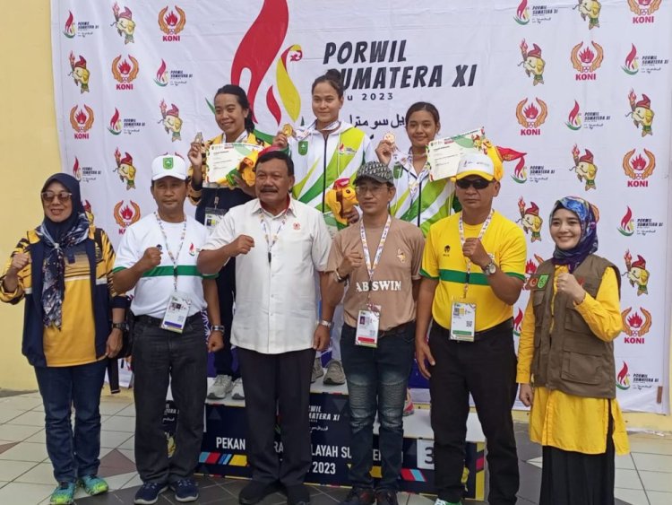 Kantongi 15 Emas, 7 Perak, dan 7 Perunggu, Riau Masih di Puncak Klasemen Sementara Porwil Sumatera XI Tahun 2023