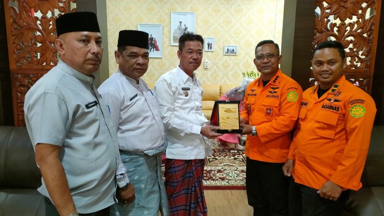 Bupati Rohil Terima Kunjungan Kepala Basarnas Pekanbaru