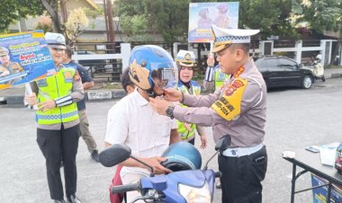 Direktorat Lalulintas Polda Riau dan Jajaran Kampanye Keselamatan Berlalulintas di Provinsi Riau Secara Massif