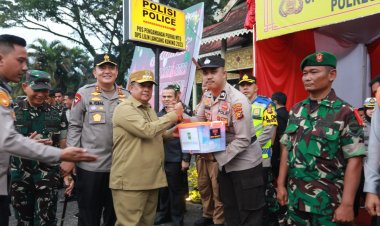 Sambut Nataru, Gubri Edy Natar Nasution Cek Kesiapan Posko Pengamanan Operasi Lilin Lancang Kuning