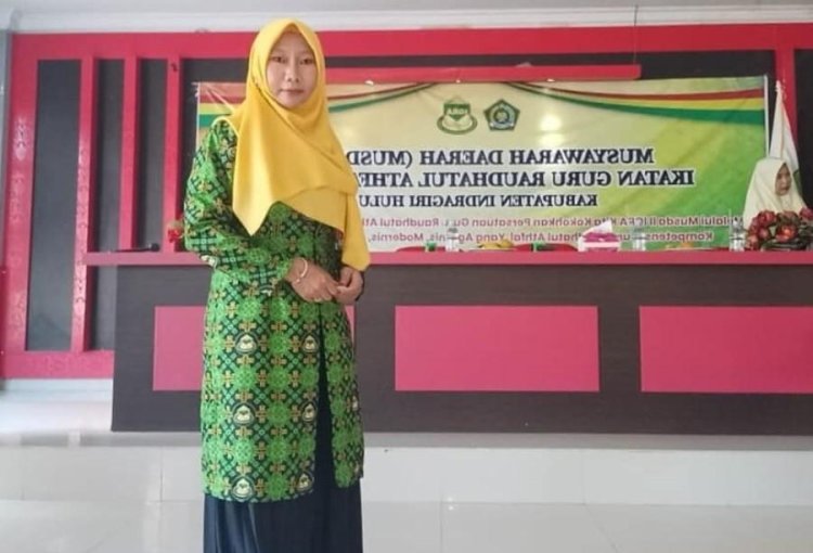 Yuyun Puspa Dewi Guru RA Al-Kautsar Inhu Raih Juara Favorit Anugerah GTK Madrasah Tingkat Nasional 2023