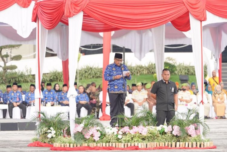 Jadi Inspektur Upacara Bela Negara 2023, Gubri Edy Natar Nasution Ajak Masyarakat Tingkatkan Rasa Cinta Tanah Air