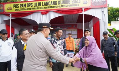 Kapolda Riau Irjen Mohammad Iqbal Kunjungi Pos PAM Ops Lilin Lancang Kuning 2023