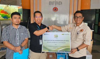 PT Pegadaian Pekanbaru Salurkan Sembako Untuk Korban Dampak Banjir