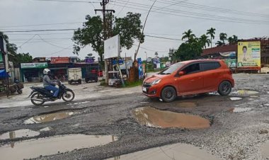 Dua Titik Jalan Kubang Raya Rusak Berat, PJN Riau Beri Penjelasan