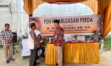 Ajak Masyarakat Diskusi, Anggota DPRD Kota Pekanbaru Wan Agusti Sebarluaskan Perda Penyelenggaraan Penanggulangan Bencana Daerah