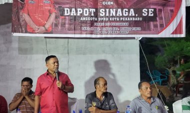 Dihadiri Ratusan Orang, Anggota DPRD Pekanbaru Dapot Sinaga Sebarluaskan Perda Kota Pekanbaru tentang Retribusi Pelayanan Persampahan dan Kebersihan