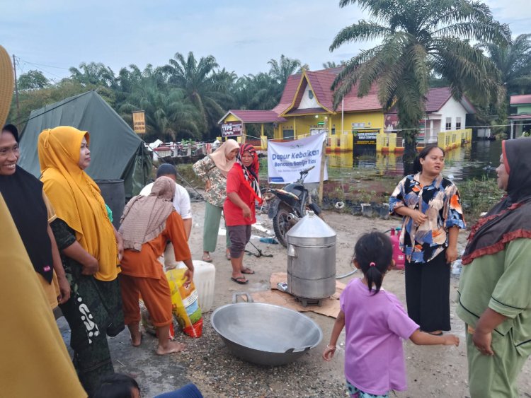 Bantu Korban Banjir Riau, LAZnas PHR Buka Dapur Umum dan Posko Kesehatan