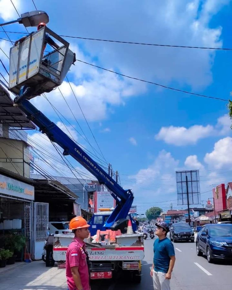 Pemko Pekanbaru akan Tempatkan Mobil Tangga untuk Perbaiki Penerangan Jalan Umum di Kecamatan