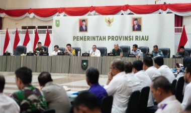 Pimpin Rakor Persiapan Distribusi Logistik Pemilu 2024, Gubri Edy Natar Nasution: Jumlah DPT 4.732.174 Jiwa