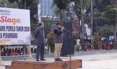 Apel Pengamanan TPS Pemilu 2024, Pj Wali Kota Pekanbaru Ajak Semua Pihak Wujudkan Suasana Kondusif