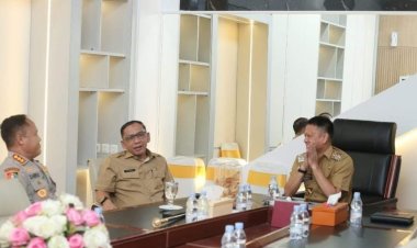 Dikunjungi Kepala SPN Polda Riau, Pj Bupati Hambali Minta Kuota Khusus Anak Kampar 