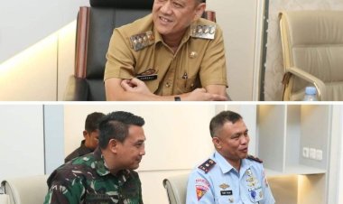 Jalin Silaturahmi, Pj Bupati Kampar Minta Lanud Roesmin Nurjadin Ikut Kampar Expo 2024 