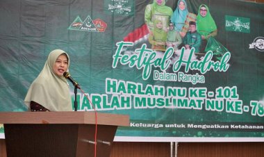 Harlah Muslimat NU Ke-78 dan NU Ke-101, Pj Ketua TP PKK Kabupaten Kampar Buka Festival Hadroh Se-Provinsi Riau