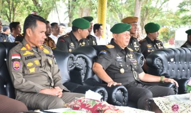 Pj Bupati Kampar Hadiri Sertijab Komandan Batalion Infanteri 132/Bima Sakti Salo