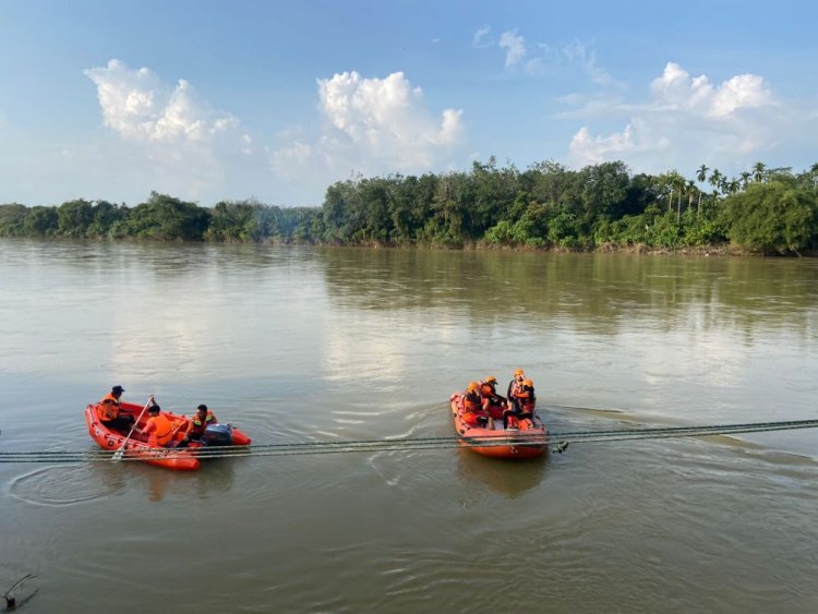 Tim SAR Gabungan Bocah 9 Tahun yang Tenggelam di Sungai Kampar Sudah tak Bernyawa