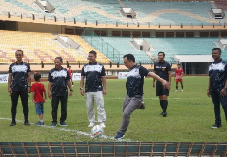 12 Tim Ikuti Liga 1 Askot PSSI Pekanbaru 2024 di Stadion Mini Universitas Islam Riau