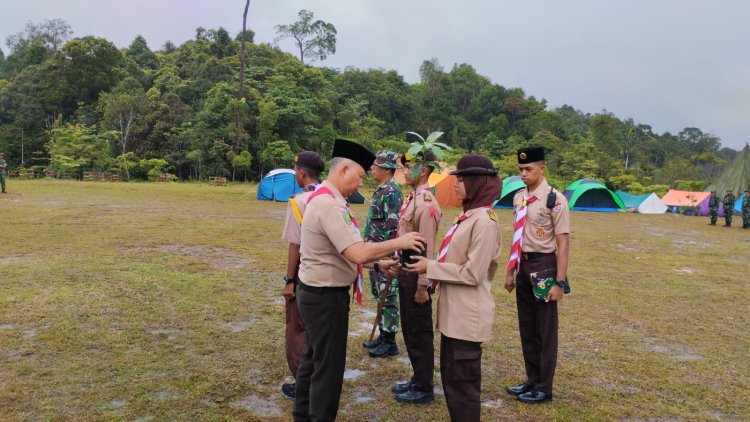 Danrem 031/WB Brigjen TNI Dani Rakca Buka Perkemahan Saka Wira Kartika di Buper Tahura