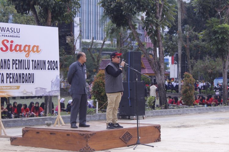 Apel Pengamanan TPS Pemilu 2024, Pj Wali Kota Pekanbaru Ajak Semua Pihak Wujudkan Suasana Kondusif