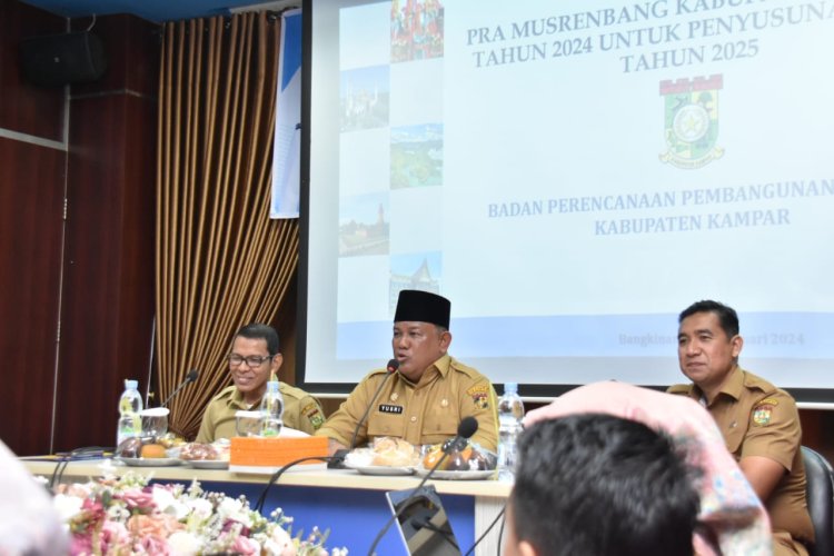 Ajak Libatkan Seluruh Stakeholder, Pj Sekda Kampar Pimpin Rapat Pra Musrenbang 2024 dan Penyusunan RKPD 2025