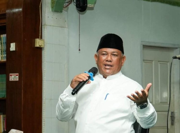 Ajak Jaga Persatuan, Pj Sekda Kampar Hadiri Isra Mi’raj Nabi Muhammad SAW 1 di Masjid At-Taubah