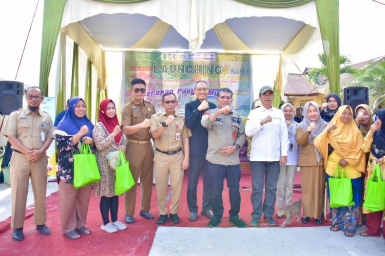 Pj Bupati Kampar Hadiri Launching GPM, Pasar Tani dan Gerakan Tanam Cabe di Desa Karya Indah Tapung