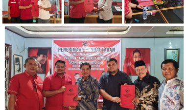 Hari Kedua Pendaftaran Penjaringan Calon Walikota/Wakil Walikota PDIP Pekanbaru, Empat Orang Ambil Formulir