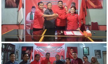 Anggota DPRD Pekanbaru Dapot Sinaga Ambil Formulir Pendaftaran Cakada Pekanbaru dari PDIP