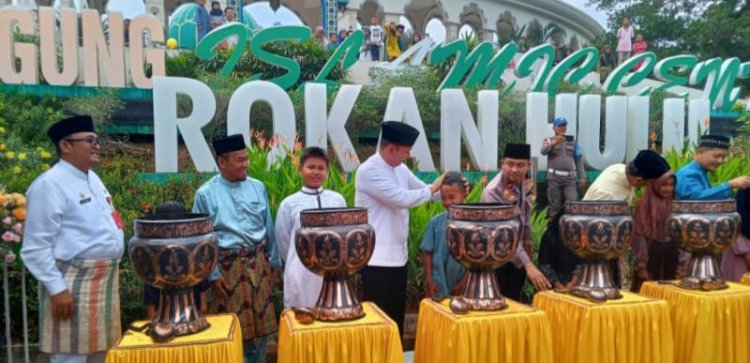 Sambut Ramadhan 1445 H, Pemkab Rohul Gelar Potang Bolimau dan Santunan Anak Yatim