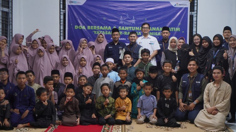 Rumah BUMN Riau Peduli Salurkan Bantuan Kepada Anak Yatim 