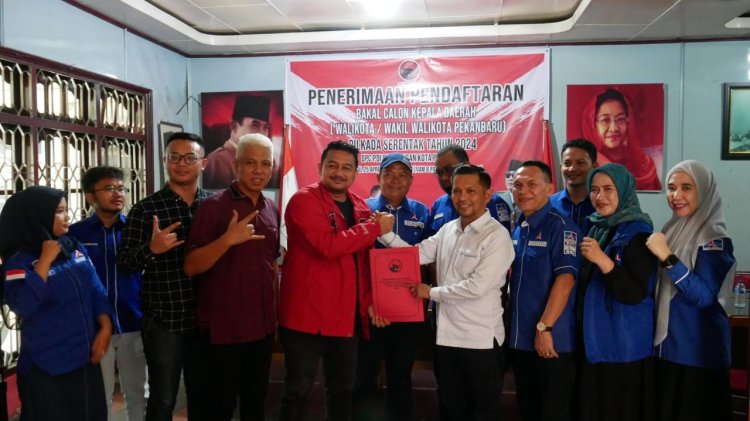 Agung Nugroho Ikuti Penjaringan Calon Kepala Daerah DPC PDIP Pekanbaru, Siap Berkoalisi