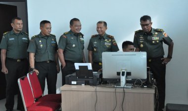 Kumpulkan Data Intekmil dan Siber, Tim Intekmil dan Siber Sahli Kasad Kunjungi Korem 031/Wirabima