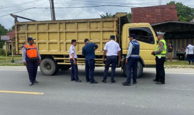 Ratusan Truk ODOL Terjaring Razia Dishub Kota Pekanbaru, Sanksi Peringatan hingga Tilang
