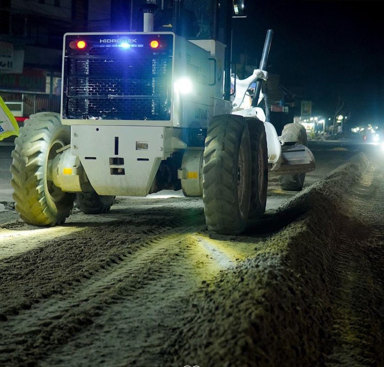 Jalan Dharma Bakti Sigunggung Pekanbaru Mulai Diperbaiki, Ini Penampakannya