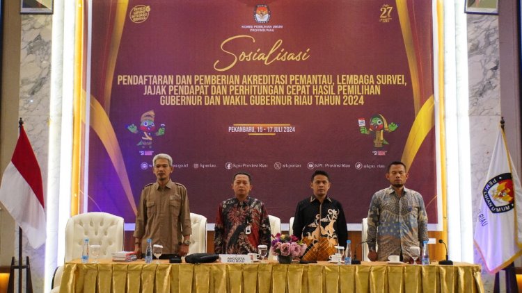 KPU Riau Terima Pendaftaran Pemantau, Lembaga Survei, Jajak Pendapat dan Perhitungan Cepat